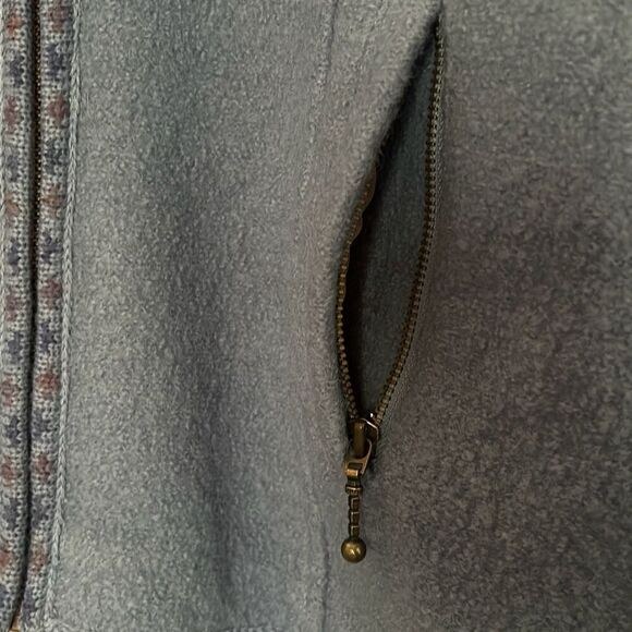 Icelantic Embroidered Wool Shacket Sweater Jacket Medium - Picture 6 of 15